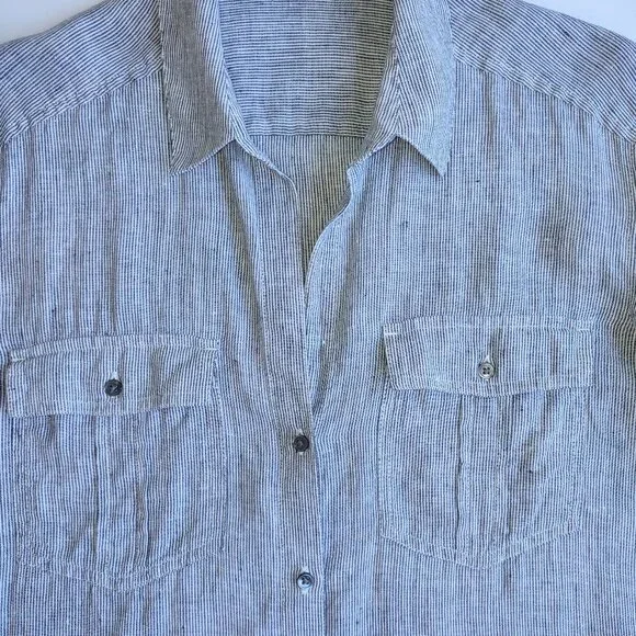 James Perse Women's Striped Blouse - Picture 6 of 12